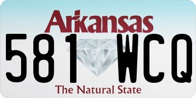 AR license plate 581WCQ