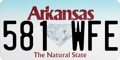 AR license plate 581WFE