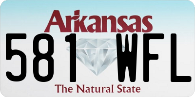 AR license plate 581WFL