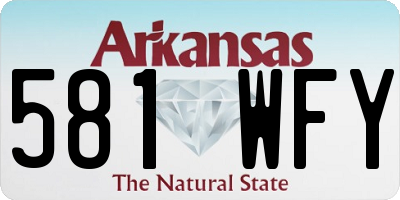 AR license plate 581WFY