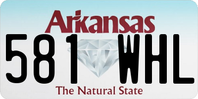 AR license plate 581WHL