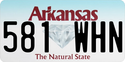 AR license plate 581WHN