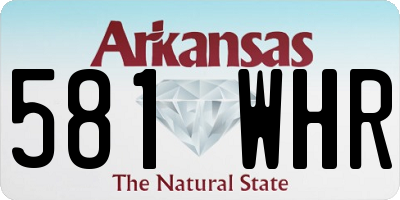 AR license plate 581WHR