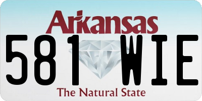 AR license plate 581WIE