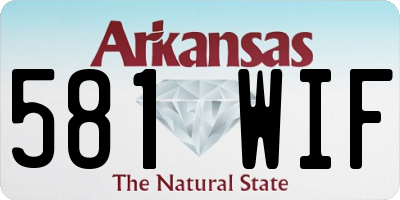 AR license plate 581WIF