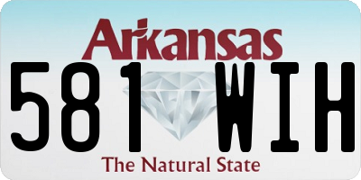 AR license plate 581WIH