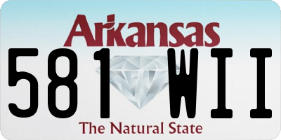 AR license plate 581WII