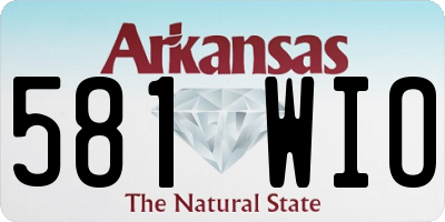 AR license plate 581WIO
