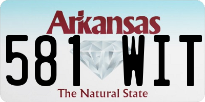 AR license plate 581WIT
