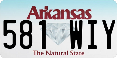 AR license plate 581WIY