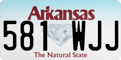 AR license plate 581WJJ