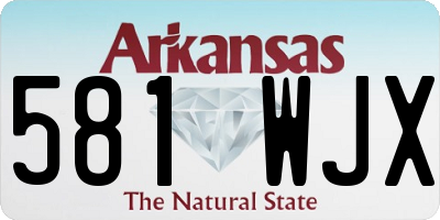 AR license plate 581WJX