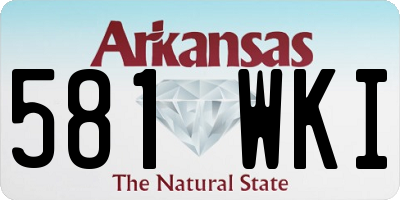 AR license plate 581WKI