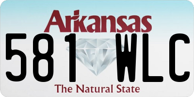 AR license plate 581WLC