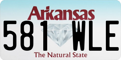 AR license plate 581WLE