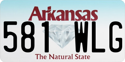 AR license plate 581WLG