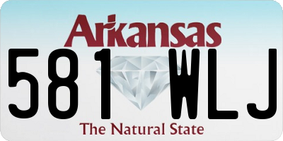 AR license plate 581WLJ