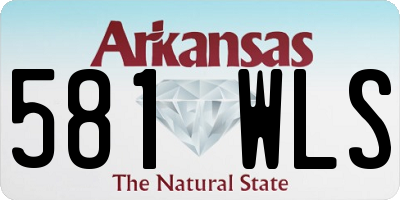 AR license plate 581WLS