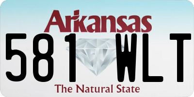 AR license plate 581WLT