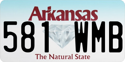 AR license plate 581WMB