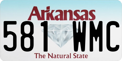 AR license plate 581WMC