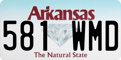 AR license plate 581WMD