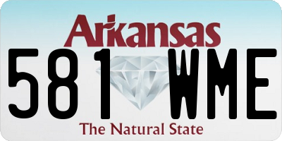 AR license plate 581WME
