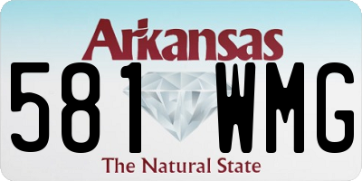 AR license plate 581WMG