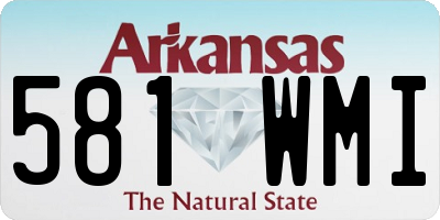 AR license plate 581WMI