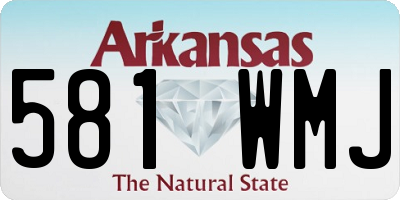AR license plate 581WMJ
