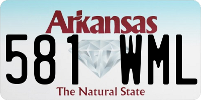 AR license plate 581WML