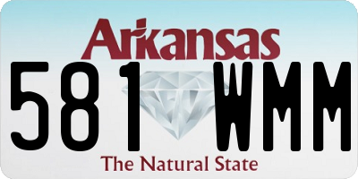 AR license plate 581WMM