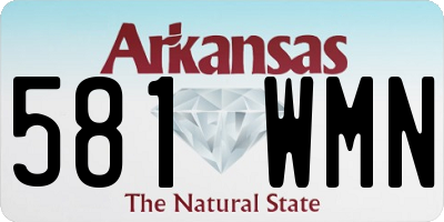 AR license plate 581WMN