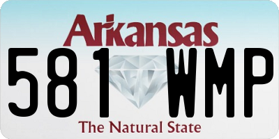 AR license plate 581WMP