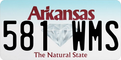 AR license plate 581WMS