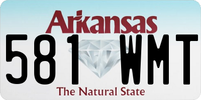 AR license plate 581WMT