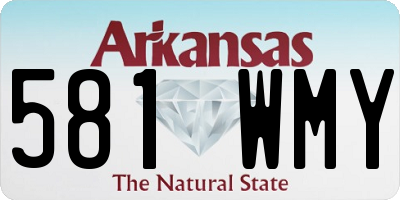 AR license plate 581WMY