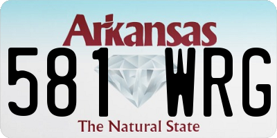 AR license plate 581WRG