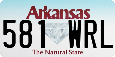 AR license plate 581WRL