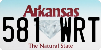 AR license plate 581WRT