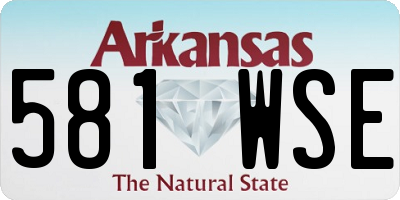 AR license plate 581WSE
