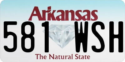 AR license plate 581WSH
