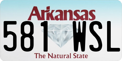 AR license plate 581WSL