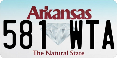 AR license plate 581WTA