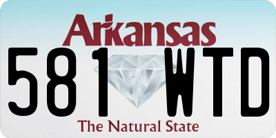 AR license plate 581WTD