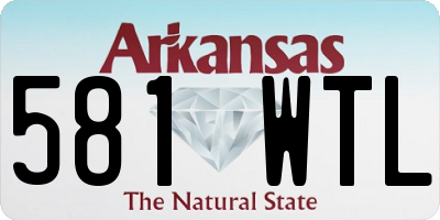 AR license plate 581WTL