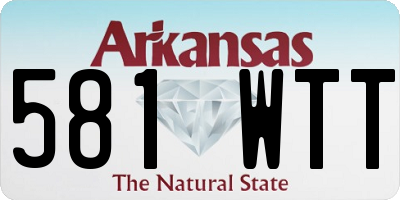 AR license plate 581WTT
