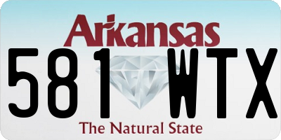 AR license plate 581WTX