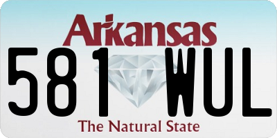 AR license plate 581WUL