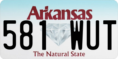 AR license plate 581WUT